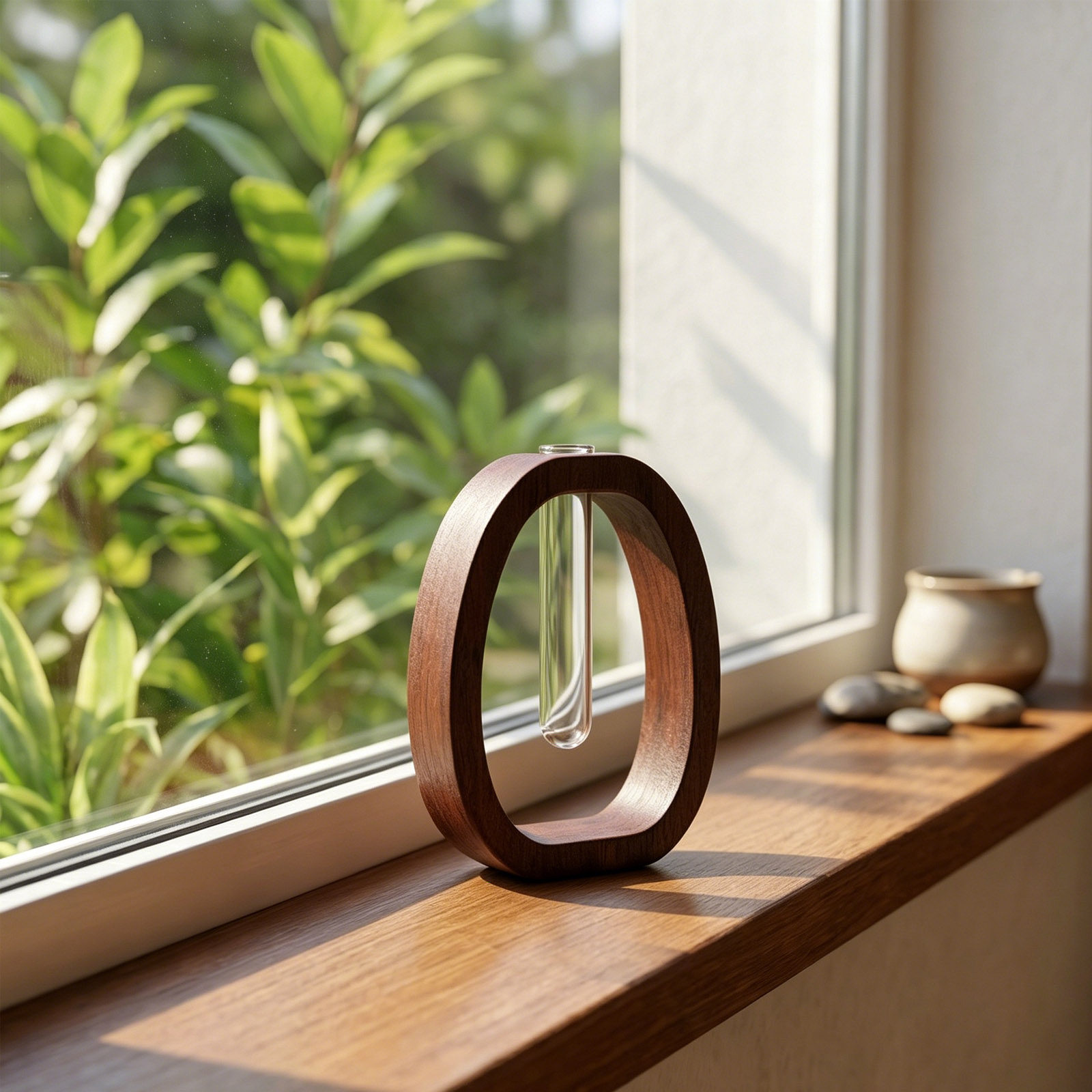 Wood Frame Glass Vase Rustic B - огляд і ціна Propagation Station Vase