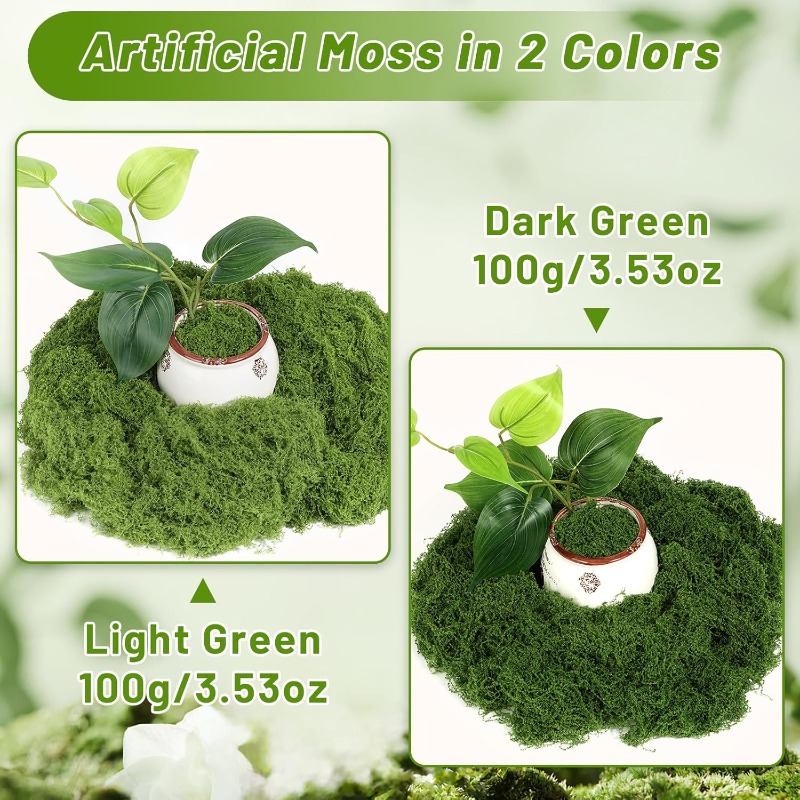Artificial Green Moss Plants D - огляд і ціна Sphagnum Moss Dry
